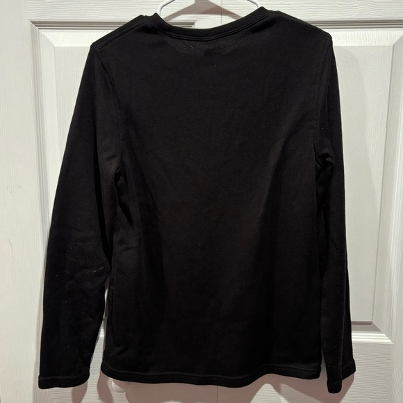 CROFT & BARROW Men’s Black Knit Long Sleeve Pullover Crewneck Sweater - size S - Picture 3 of 5